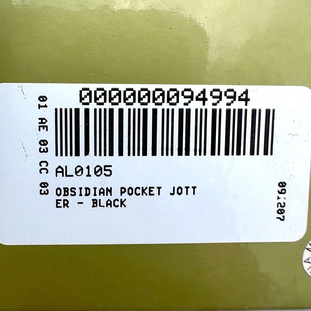 NWT/NEW - Levenger Pocket Jott | Obsidian (Black) Pebbled Leather | Chrome Pen - Picture 12 of 12